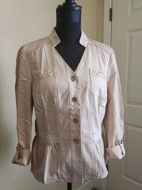 WHBM Cotton Summer Jacket Size 12.